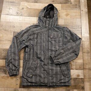 686 Gray Plaid Ski & Snowboard Jacket